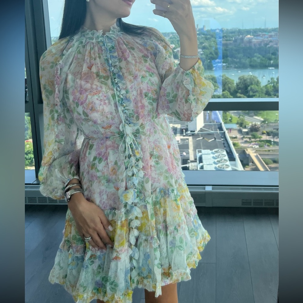 Zimmermann floral dress - like new.